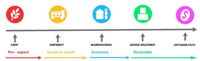 Trade cycle of soft commodities