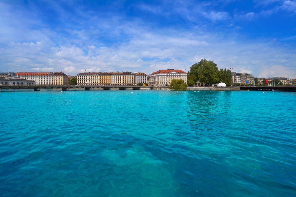 Geneva city water and buildings