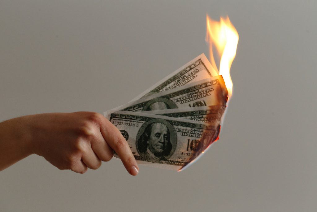 money-burns